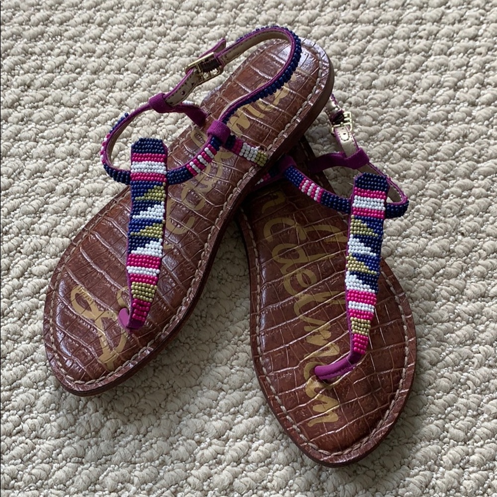 SAM EDELMAN Beaded Sandals
